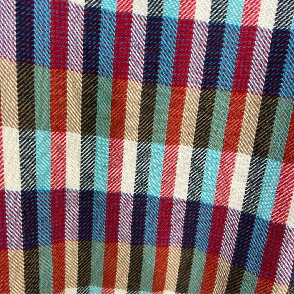 Anthropologie dRA Ruffle Plaid Kelsey Boho Top Size Medium - Picture 9 of 11